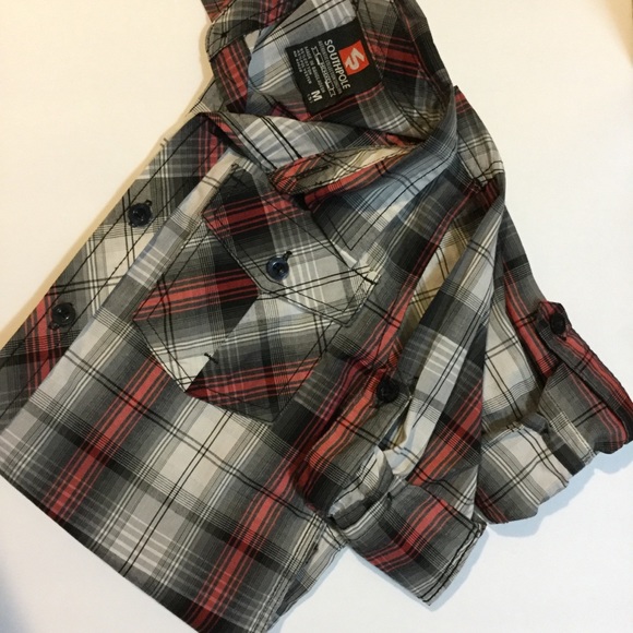 South Pole Boys Plaid Button Down Shirt - Picture 2 of 4